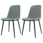 Home Scandinavian Side Chair Solid Back Metal Dining Room Chair with Black Legs Green 2 Piece Set Black Clearhalo ' kitchen&dining_furn' 'Dining Chairs' 'Dining Tables & Seating' 'dining_chair' 'furn' 'furn_dining_chair' 'Furniture' 'furniture_dining_chair' 'Kitchen & Dining Furniture' 'kitchen' 3827655