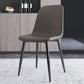 Home Scandinavian Side Chair Solid Back Metal Dining Room Chair with Black Legs Silver Gray 1 Piece Black Clearhalo ' kitchen&dining_furn' 'Dining Chairs' 'Dining Tables & Seating' 'dining_chair' 'furn' 'furn_dining_chair' 'Furniture' 'furniture_dining_chair' 'Kitchen & Dining Furniture' 'kitchen' 3827660