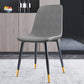 Home Scandinavian Side Chair Solid Back Metal Dining Room Chair with Black Legs Light Gray-Black 1 Piece Brass Gold Clearhalo ' kitchen&dining_furn' 'Dining Chairs' 'Dining Tables & Seating' 'dining_chair' 'furn' 'furn_dining_chair' 'Furniture' 'furniture_dining_chair' 'Kitchen & Dining Furniture' 'kitchen' 3827675