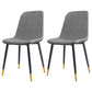 Home Scandinavian Side Chair Solid Back Metal Dining Room Chair with Black Legs Light Gray-Black 2 Piece Set Brass Gold Clearhalo ' kitchen&dining_furn' 'Dining Chairs' 'Dining Tables & Seating' 'dining_chair' 'furn' 'furn_dining_chair' 'Furniture' 'furniture_dining_chair' 'Kitchen & Dining Furniture' 'kitchen' 3827676