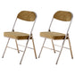 Open Back Dining Side Chair Foldable Upholstered Armless Dining Chairs Camel 2 Piece Set Clearhalo ' kitchen&dining_furn' 'Dining Chairs' 'Dining Tables & Seating' 'dining_chair' 'furn' 'furn_dining_chair' 'Furniture' 'furniture_dining_chair' 'Kitchen & Dining Furniture' 'kitchen' 3827717