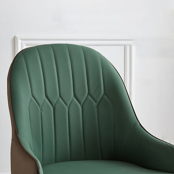 Contemporary Metal Dining Room Chairs Upholstered Dining Armchairs for Home Use Clearhalo ' kitchen&dining_furn' 'Dining Chairs' 'Dining Tables & Seating' 'dining_chair' 'furn' 'furn_dining_chair' 'Furniture' 'furniture_dining_chair' 'Kitchen & Dining Furniture' 'kitchen' 3827737