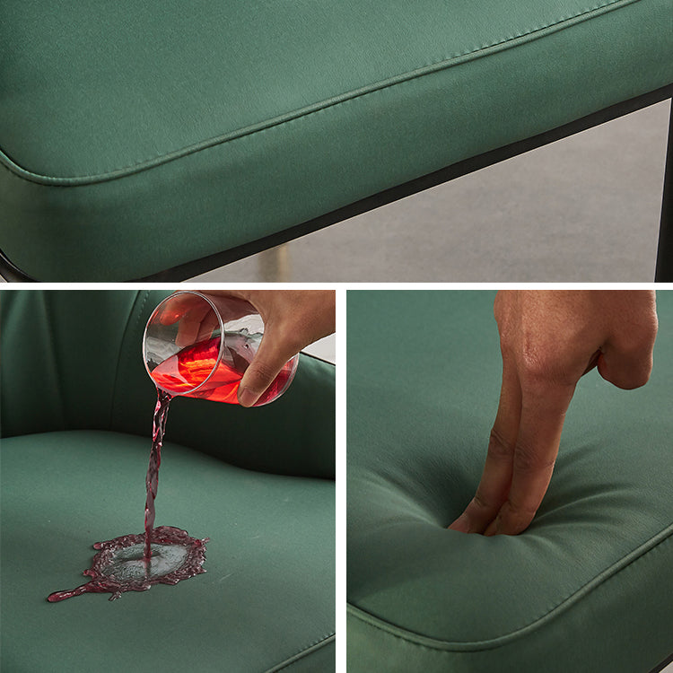 Contemporary Metal Dining Room Chairs Upholstered Dining Armchairs for Home Use Clearhalo ' kitchen&dining_furn' 'Dining Chairs' 'Dining Tables & Seating' 'dining_chair' 'furn' 'furn_dining_chair' 'Furniture' 'furniture_dining_chair' 'Kitchen & Dining Furniture' 'kitchen' 3827740