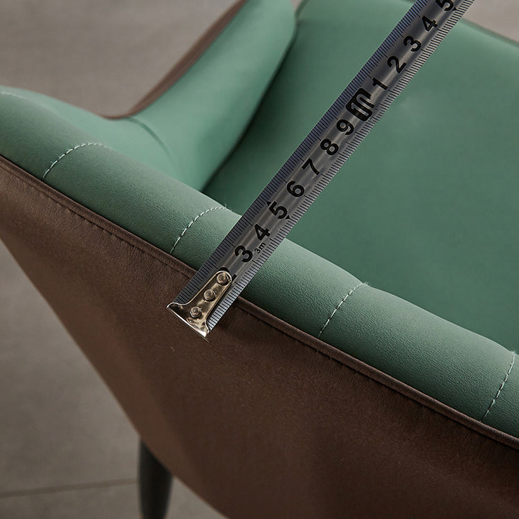 Contemporary Metal Dining Room Chairs Upholstered Dining Armchairs for Home Use Clearhalo ' kitchen&dining_furn' 'Dining Chairs' 'Dining Tables & Seating' 'dining_chair' 'furn' 'furn_dining_chair' 'Furniture' 'furniture_dining_chair' 'Kitchen & Dining Furniture' 'kitchen' 3827742