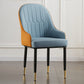 Contemporary Metal Dining Room Chairs Upholstered Dining Armchairs for Home Use Blue 1 Piece Clearhalo ' kitchen&dining_furn' 'Dining Chairs' 'Dining Tables & Seating' 'dining_chair' 'furn' 'furn_dining_chair' 'Furniture' 'furniture_dining_chair' 'Kitchen & Dining Furniture' 'kitchen' 3827749