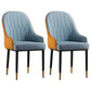 Contemporary Metal Dining Room Chairs Upholstered Dining Armchairs for Home Use Blue 2 Piece Set Clearhalo ' kitchen&dining_furn' 'Dining Chairs' 'Dining Tables & Seating' 'dining_chair' 'furn' 'furn_dining_chair' 'Furniture' 'furniture_dining_chair' 'Kitchen & Dining Furniture' 'kitchen' 3827750