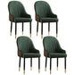 Contemporary Metal Dining Room Chairs Upholstered Dining Armchairs for Home Use Dark Green 4 Piece Set Clearhalo ' kitchen&dining_furn' 'Dining Chairs' 'Dining Tables & Seating' 'dining_chair' 'furn' 'furn_dining_chair' 'Furniture' 'furniture_dining_chair' 'Kitchen & Dining Furniture' 'kitchen' 3827757