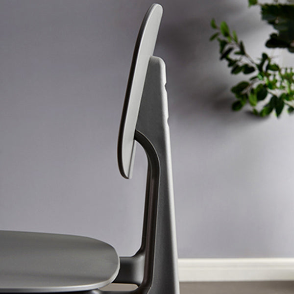 Contemporary Plastic Dining Chairs Open Back Dining Side Armless Chairs for Kitchen Clearhalo ' kitchen&dining_furn' 'Dining Chairs' 'Dining Tables & Seating' 'dining_chair' 'furn' 'furn_dining_chair' 'Furniture' 'furniture_dining_chair' 'Kitchen & Dining Furniture' 'kitchen' 3827774