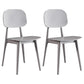 Contemporary Plastic Dining Chairs Open Back Dining Side Armless Chairs for Kitchen White 2 Piece Set Clearhalo ' kitchen&dining_furn' 'Dining Chairs' 'Dining Tables & Seating' 'dining_chair' 'furn' 'furn_dining_chair' 'Furniture' 'furniture_dining_chair' 'Kitchen & Dining Furniture' 'kitchen' 3827779