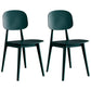 Contemporary Plastic Dining Chairs Open Back Dining Side Armless Chairs for Kitchen Blackish Green 2 Piece Set Clearhalo ' kitchen&dining_furn' 'Dining Chairs' 'Dining Tables & Seating' 'dining_chair' 'furn' 'furn_dining_chair' 'Furniture' 'furniture_dining_chair' 'Kitchen & Dining Furniture' 'kitchen' 3827792