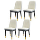 Scandinavian Style Metal Dining Chair Dining Room Upholstered Parsons Armless Chair Cream Gray 4 Piece Set Brass Gold Clearhalo ' kitchen&dining_furn' 'Dining Chairs' 'Dining Tables & Seating' 'dining_chair' 'furn' 'furn_dining_chair' 'Furniture' 'furniture_dining_chair' 'Kitchen & Dining Furniture' 'kitchen' 3827873