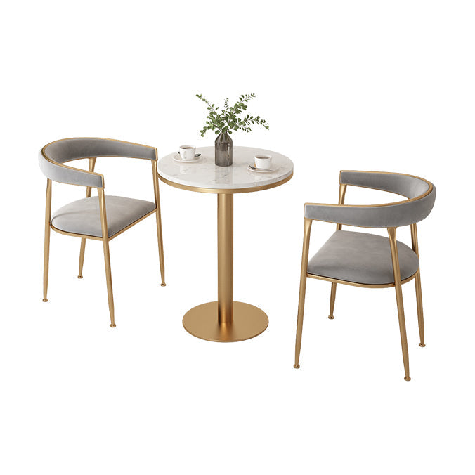 Flannelette Scandinavian Beauty Salon Arm Chair Open Matte Finish Dining Chair Clearhalo ' kitchen&dining_furn' 'Dining Chairs' 'Dining Tables & Seating' 'dining_chair' 'furn' 'furn_dining_chair' 'Furniture' 'furniture_dining_chair' 'Kitchen & Dining Furniture' 'kitchen' 3827908