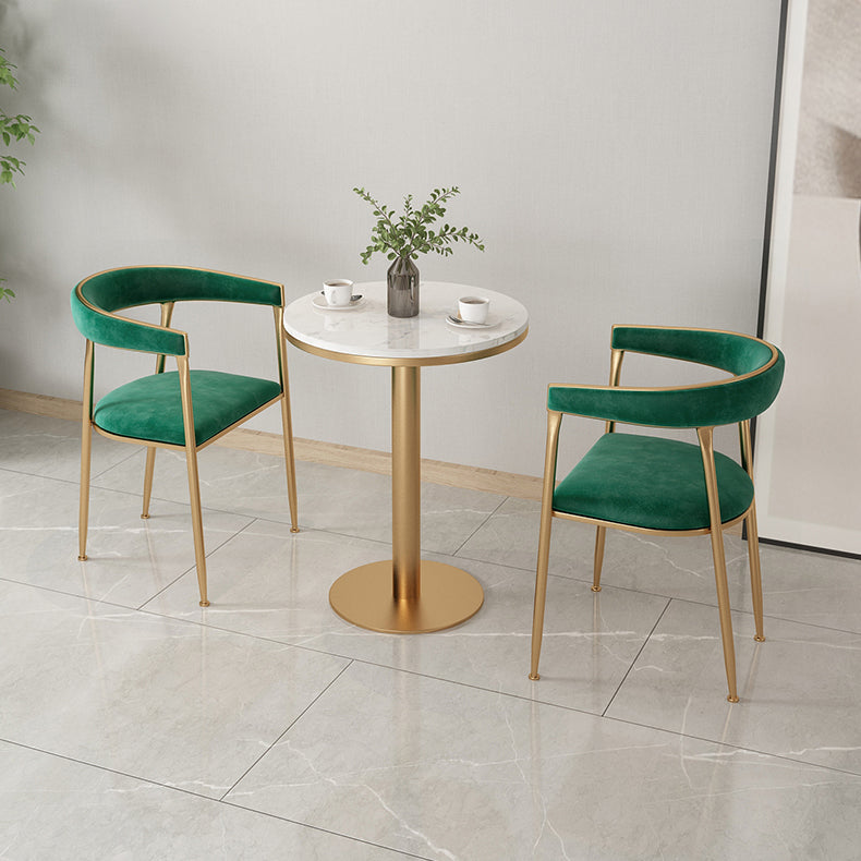 Flannelette Scandinavian Beauty Salon Arm Chair Open Matte Finish Dining Chair Clearhalo ' kitchen&dining_furn' 'Dining Chairs' 'Dining Tables & Seating' 'dining_chair' 'furn' 'furn_dining_chair' 'Furniture' 'furniture_dining_chair' 'Kitchen & Dining Furniture' 'kitchen' 3827915