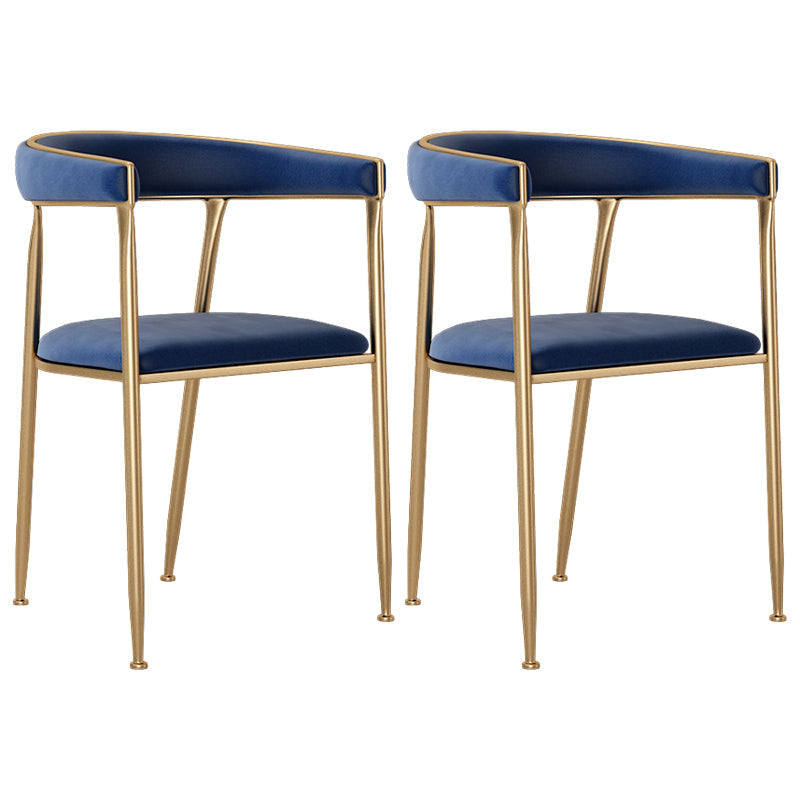 Flannelette Scandinavian Beauty Salon Arm Chair Open Matte Finish Dining Chair Blue 2 Piece Set Clearhalo ' kitchen&dining_furn' 'Dining Chairs' 'Dining Tables & Seating' 'dining_chair' 'furn' 'furn_dining_chair' 'Furniture' 'furniture_dining_chair' 'Kitchen & Dining Furniture' 'kitchen' 3827919