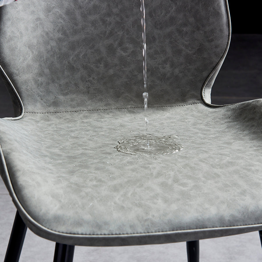 Modern Upholstered Armless Dining Chairs Wingback Side Chairs with Metal Legs Clearhalo ' kitchen&dining_furn' 'Dining Chairs' 'Dining Tables & Seating' 'dining_chair' 'furn' 'furn_dining_chair' 'Furniture' 'furniture_dining_chair' 'Kitchen & Dining Furniture' 'kitchen' 3828011