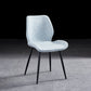 Modern Upholstered Armless Dining Chairs Wingback Side Chairs with Metal Legs Light Blue 1 Piece Black Clearhalo ' kitchen&dining_furn' 'Dining Chairs' 'Dining Tables & Seating' 'dining_chair' 'furn' 'furn_dining_chair' 'Furniture' 'furniture_dining_chair' 'Kitchen & Dining Furniture' 'kitchen' 3828023