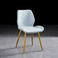 Modern Upholstered Armless Dining Chairs Wingback Side Chairs with Metal Legs Light Blue 1 Piece Yellow Clearhalo ' kitchen&dining_furn' 'Dining Chairs' 'Dining Tables & Seating' 'dining_chair' 'furn' 'furn_dining_chair' 'Furniture' 'furniture_dining_chair' 'Kitchen & Dining Furniture' 'kitchen' 3828061