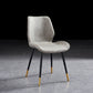 Modern Upholstered Armless Dining Chairs Wingback Side Chairs with Metal Legs Light Gray 1 Piece Brass Gold Clearhalo ' kitchen&dining_furn' 'Dining Chairs' 'Dining Tables & Seating' 'dining_chair' 'furn' 'furn_dining_chair' 'Furniture' 'furniture_dining_chair' 'Kitchen & Dining Furniture' 'kitchen' 3828073