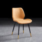 Modern Upholstered Armless Dining Chairs Wingback Side Chairs with Metal Legs Orange 1 Piece Brass Gold Clearhalo ' kitchen&dining_furn' 'Dining Chairs' 'Dining Tables & Seating' 'dining_chair' 'furn' 'furn_dining_chair' 'Furniture' 'furniture_dining_chair' 'Kitchen & Dining Furniture' 'kitchen' 3828084