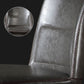 Scandinavian Style Leather Dining Chairs Solid Back Chair and 4 Black Finish Legs for Home Clearhalo ' kitchen&dining_furn' 'Dining Chairs' 'Dining Tables & Seating' 'dining_chair' 'furn' 'furn_dining_chair' 'Furniture' 'furniture_dining_chair' 'Kitchen & Dining Furniture' 'kitchen' 3828098