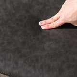 Scandinavian Style Leather Dining Chairs Solid Back Chair and 4 Black Finish Legs for Home Clearhalo ' kitchen&dining_furn' 'Dining Chairs' 'Dining Tables & Seating' 'dining_chair' 'furn' 'furn_dining_chair' 'Furniture' 'furniture_dining_chair' 'Kitchen & Dining Furniture' 'kitchen' 3828099