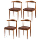 Contemporary Home Side Chair Open Back Metal Dining Room Chair Upholstered Brown 4 Piece Set Clearhalo ' kitchen&dining_furn' 'Dining Chairs' 'Dining Tables & Seating' 'dining_chair' 'furn' 'furn_dining_chair' 'Furniture' 'furniture_dining_chair' 'Kitchen & Dining Furniture' 'kitchen' 3828113