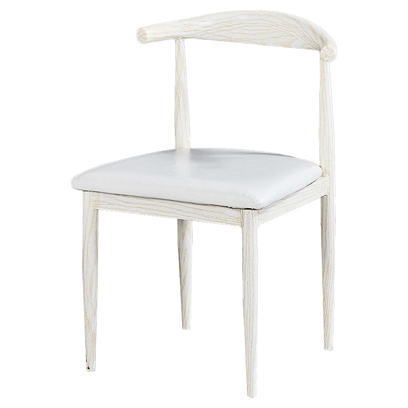 Contemporary Home Side Chair Open Back Metal Dining Room Chair Upholstered Clearhalo ' kitchen&dining_furn' 'Dining Chairs' 'Dining Tables & Seating' 'dining_chair' 'furn' 'furn_dining_chair' 'Furniture' 'furniture_dining_chair' 'Kitchen & Dining Furniture' 'kitchen' 3828114