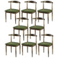 Contemporary Home Side Chair Open Back Metal Dining Room Chair Upholstered Blackish Green 8 Piece Set Clearhalo ' kitchen&dining_furn' 'Dining Chairs' 'Dining Tables & Seating' 'dining_chair' 'furn' 'furn_dining_chair' 'Furniture' 'furniture_dining_chair' 'Kitchen & Dining Furniture' 'kitchen' 3828137