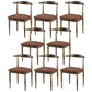 Contemporary Home Side Chair Open Back Metal Dining Room Chair Upholstered Dark Brown 8 Piece Set Clearhalo ' kitchen&dining_furn' 'Dining Chairs' 'Dining Tables & Seating' 'dining_chair' 'furn' 'furn_dining_chair' 'Furniture' 'furniture_dining_chair' 'Kitchen & Dining Furniture' 'kitchen' 3828143