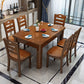 Traditional Standard Wood Dining Room Set of Rectangle Shape for Kitchen Table Set Clearhalo 'Dining Room Sets' 'Dining Tables & Seating' 'dining_room_set' 'furn' 'furn_dining_room_set' 'Furniture' 'furniture_dining_room_set' 'Kitchen & Dining Furniture' 'kitchen&dining_furn' 'kitchen' 3831227