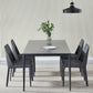 Contemporary Sintered Stone Top Dining Table Set of Rectangle Shape Formal Dinette Set with 4 Chairs Clearhalo 'Dining Room Sets' 'Dining Tables & Seating' 'dining_room_set' 'furn' 'furn_dining_room_set' 'Furniture' 'furniture_dining_room_set' 'Kitchen & Dining Furniture' 'kitchen&dining_furn' 'kitchen' 3831253
