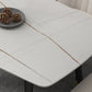 Contemporary Style 4-foot Dining Table Stone Home Furniture with Metal Leg Clearhalo ' dining_table' 'Dining Tables & Seating' 'Dining Tables' 'furn' 'furn_dining_table' 'Furniture' 'furniture_dining_table' 'Kitchen & Dining Furniture' 'kitchen&dining_furn' 'kitchen' 'kitchen_dining_table' 3831286