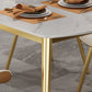 Sintered Stone Modern Style Dining Table White Rectangle Table with 4 Legs Clearhalo ' dining_table' 'Dining Tables & Seating' 'Dining Tables' 'furn' 'furn_dining_table' 'Furniture' 'furniture_dining_table' 'Kitchen & Dining Furniture' 'kitchen&dining_furn' 'kitchen' 'kitchen_dining_table' 3831300