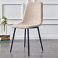Modern Style Faux Leather Chairs Solid Back Dining Armless Chair for Home Use Light Beige 1 Piece Clearhalo ' kitchen&dining_furn' 'Dining Chairs' 'Dining Tables & Seating' 'dining_chair' 'furn' 'furn_dining_chair' 'Furniture' 'furniture_dining_chair' 'Kitchen & Dining Furniture' 'kitchen' 3835008