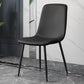 Modern Style Faux Leather Chairs Solid Back Dining Armless Chair for Home Use Black 1 Piece Clearhalo ' kitchen&dining_furn' 'Dining Chairs' 'Dining Tables & Seating' 'dining_chair' 'furn' 'furn_dining_chair' 'Furniture' 'furniture_dining_chair' 'Kitchen & Dining Furniture' 'kitchen' 3835040