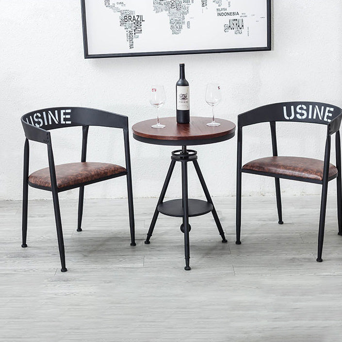 Industrial Dining Chair 21'' Wide Open Back Dining Side Chair with Metal Legs for Home Use Clearhalo ' kitchen&dining_furn' 'Dining Chairs' 'Dining Tables & Seating' 'dining_chair' 'furn' 'furn_dining_chair' 'Furniture' 'furniture_dining_chair' 'Kitchen & Dining Furniture' 'kitchen' 3835080