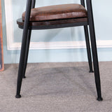 Industrial Dining Chair 21'' Wide Open Back Dining Side Chair with Metal Legs for Home Use Clearhalo ' kitchen&dining_furn' 'Dining Chairs' 'Dining Tables & Seating' 'dining_chair' 'furn' 'furn_dining_chair' 'Furniture' 'furniture_dining_chair' 'Kitchen & Dining Furniture' 'kitchen' 3835082