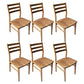 Contemporary 18'' Wide Wood Dining Side Chair Ladder Back Chair for Home Use Light Khaki 6 Piece Set Clearhalo ' kitchen&dining_furn' 'Dining Chairs' 'Dining Tables & Seating' 'dining_chair' 'furn' 'furn_dining_chair' 'Furniture' 'furniture_dining_chair' 'Kitchen & Dining Furniture' 'kitchen' 3835111
