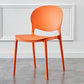 Plastic Contemporary Dining Room Chairs Matte Finish Open Back Dining Side Chairs Orange 1 Piece Clearhalo ' kitchen&dining_furn' 'Dining Chairs' 'Dining Tables & Seating' 'dining_chair' 'furn' 'furn_dining_chair' 'Furniture' 'furniture_dining_chair' 'Kitchen & Dining Furniture' 'kitchen' 3835115