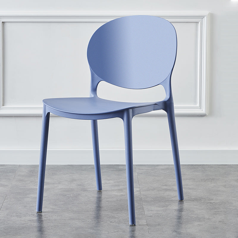 Plastic Contemporary Dining Room Chairs Matte Finish Open Back Dining Side Chairs Purple 1 Piece Clearhalo ' kitchen&dining_furn' 'Dining Chairs' 'Dining Tables & Seating' 'dining_chair' 'furn' 'furn_dining_chair' 'Furniture' 'furniture_dining_chair' 'Kitchen & Dining Furniture' 'kitchen' 3835120