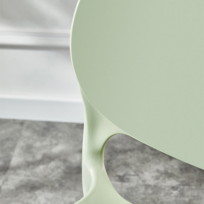 Plastic Contemporary Dining Room Chairs Matte Finish Open Back Dining Side Chairs Clearhalo ' kitchen&dining_furn' 'Dining Chairs' 'Dining Tables & Seating' 'dining_chair' 'furn' 'furn_dining_chair' 'Furniture' 'furniture_dining_chair' 'Kitchen & Dining Furniture' 'kitchen' 3835125