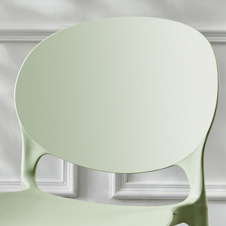 Plastic Contemporary Dining Room Chairs Matte Finish Open Back Dining Side Chairs Clearhalo ' kitchen&dining_furn' 'Dining Chairs' 'Dining Tables & Seating' 'dining_chair' 'furn' 'furn_dining_chair' 'Furniture' 'furniture_dining_chair' 'Kitchen & Dining Furniture' 'kitchen' 3835127