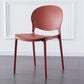 Plastic Contemporary Dining Room Chairs Matte Finish Open Back Dining Side Chairs Burgundy 1 Piece Clearhalo ' kitchen&dining_furn' 'Dining Chairs' 'Dining Tables & Seating' 'dining_chair' 'furn' 'furn_dining_chair' 'Furniture' 'furniture_dining_chair' 'Kitchen & Dining Furniture' 'kitchen' 3835142