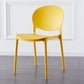 Plastic Contemporary Dining Room Chairs Matte Finish Open Back Dining Side Chairs Yellow 1 Piece Clearhalo ' kitchen&dining_furn' 'Dining Chairs' 'Dining Tables & Seating' 'dining_chair' 'furn' 'furn_dining_chair' 'Furniture' 'furniture_dining_chair' 'Kitchen & Dining Furniture' 'kitchen' 3835145