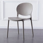 Plastic Contemporary Dining Room Chairs Matte Finish Open Back Dining Side Chairs Silver Gray 1 Piece Clearhalo ' kitchen&dining_furn' 'Dining Chairs' 'Dining Tables & Seating' 'dining_chair' 'furn' 'furn_dining_chair' 'Furniture' 'furniture_dining_chair' 'Kitchen & Dining Furniture' 'kitchen' 3835151