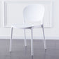 Plastic Contemporary Dining Room Chairs Matte Finish Open Back Dining Side Chairs White 1 Piece Clearhalo ' kitchen&dining_furn' 'Dining Chairs' 'Dining Tables & Seating' 'dining_chair' 'furn' 'furn_dining_chair' 'Furniture' 'furniture_dining_chair' 'Kitchen & Dining Furniture' 'kitchen' 3835160