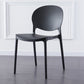 Plastic Contemporary Dining Room Chairs Matte Finish Open Back Dining Side Chairs Black 1 Piece Clearhalo ' kitchen&dining_furn' 'Dining Chairs' 'Dining Tables & Seating' 'dining_chair' 'furn' 'furn_dining_chair' 'Furniture' 'furniture_dining_chair' 'Kitchen & Dining Furniture' 'kitchen' 3835169