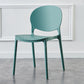 Plastic Contemporary Dining Room Chairs Matte Finish Open Back Dining Side Chairs Blackish Green 1 Piece Clearhalo ' kitchen&dining_furn' 'Dining Chairs' 'Dining Tables & Seating' 'dining_chair' 'furn' 'furn_dining_chair' 'Furniture' 'furniture_dining_chair' 'Kitchen & Dining Furniture' 'kitchen' 3835172