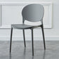 Plastic Contemporary Dining Room Chairs Matte Finish Open Back Dining Side Chairs Dark Gray 1 Piece Clearhalo ' kitchen&dining_furn' 'Dining Chairs' 'Dining Tables & Seating' 'dining_chair' 'furn' 'furn_dining_chair' 'Furniture' 'furniture_dining_chair' 'Kitchen & Dining Furniture' 'kitchen' 3835178