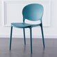 Plastic Contemporary Dining Room Chairs Matte Finish Open Back Dining Side Chairs Peacock Blue 1 Piece Clearhalo ' kitchen&dining_furn' 'Dining Chairs' 'Dining Tables & Seating' 'dining_chair' 'furn' 'furn_dining_chair' 'Furniture' 'furniture_dining_chair' 'Kitchen & Dining Furniture' 'kitchen' 3835181